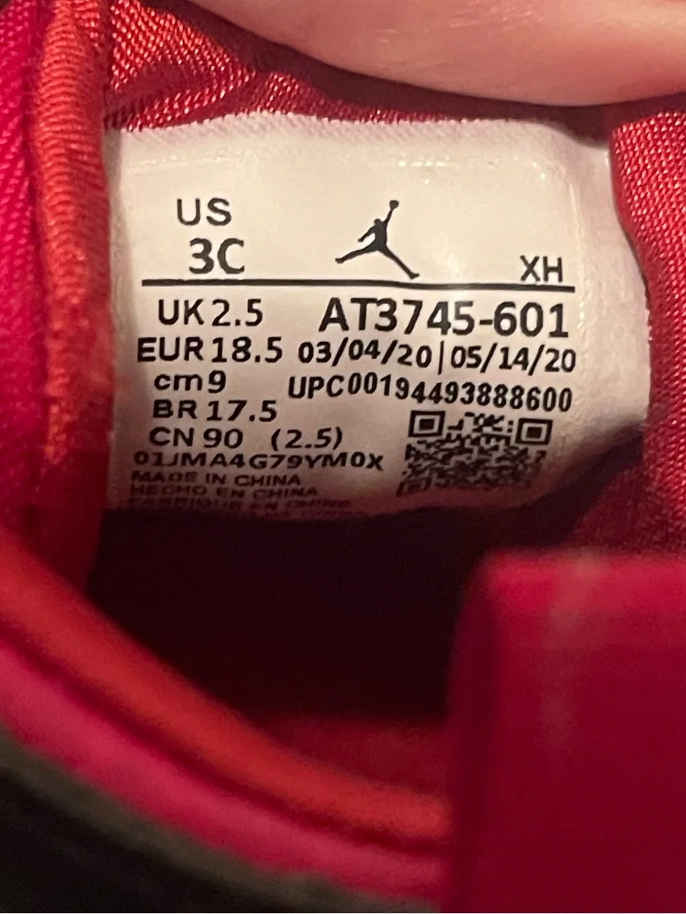 Jordan 1 Crib Bootie Satin Snake Chicago Sz 3